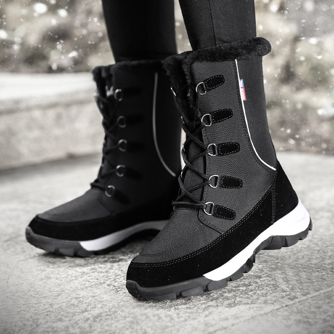 Damen Winterstiefel mit wärmeisolierendem Innenfutter und rutschfester Sohle Drune
