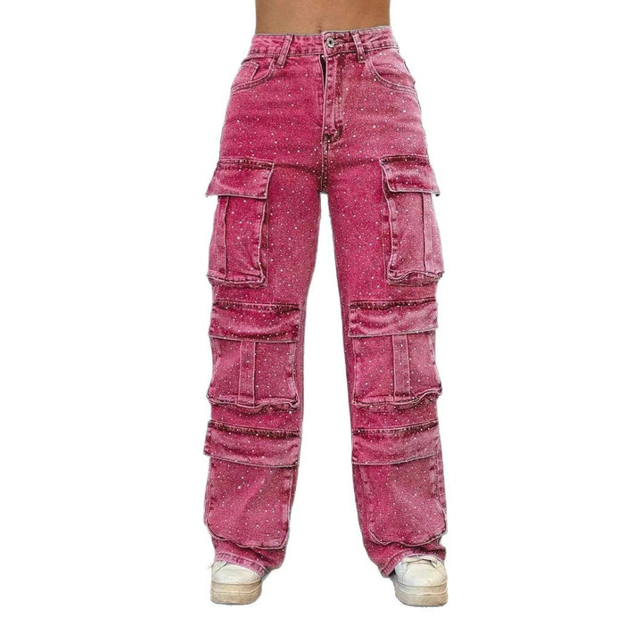 Damen Cargo-Hose mit trendigen Taschen und einem modernen Wasch-Effekt Drune