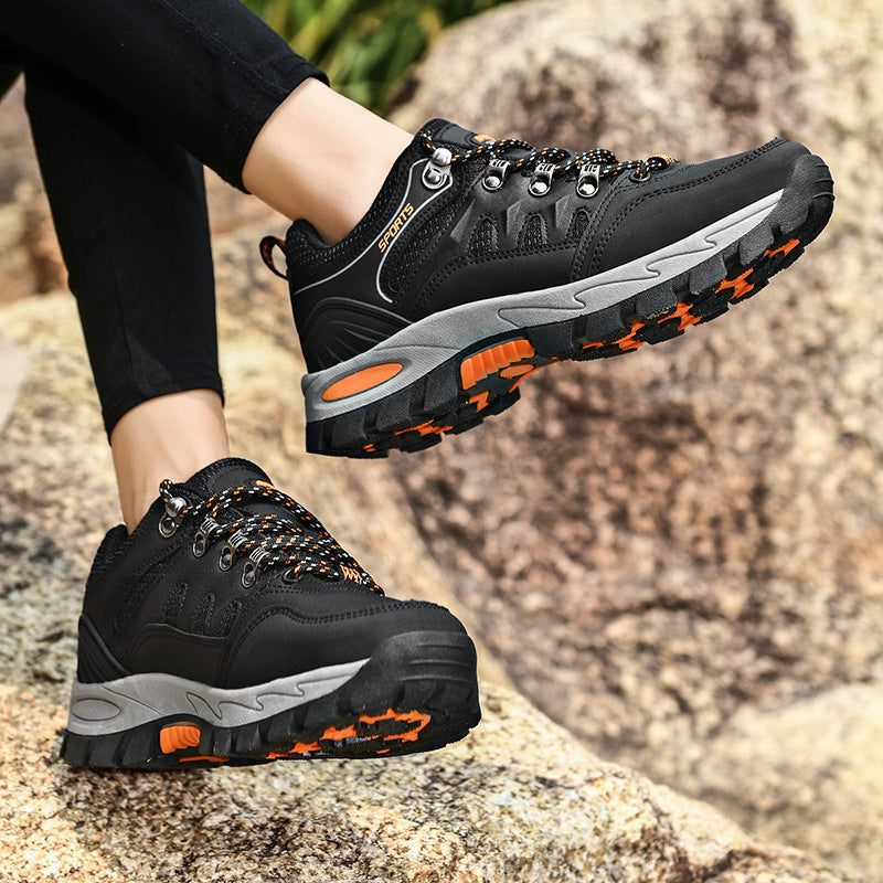 Damen Robuster Trekking‑Halbschuh mit verstärkter Zehenkappe, gepolstertem Schaft und griffiger Mehrzonen‑Trailsohle Drune