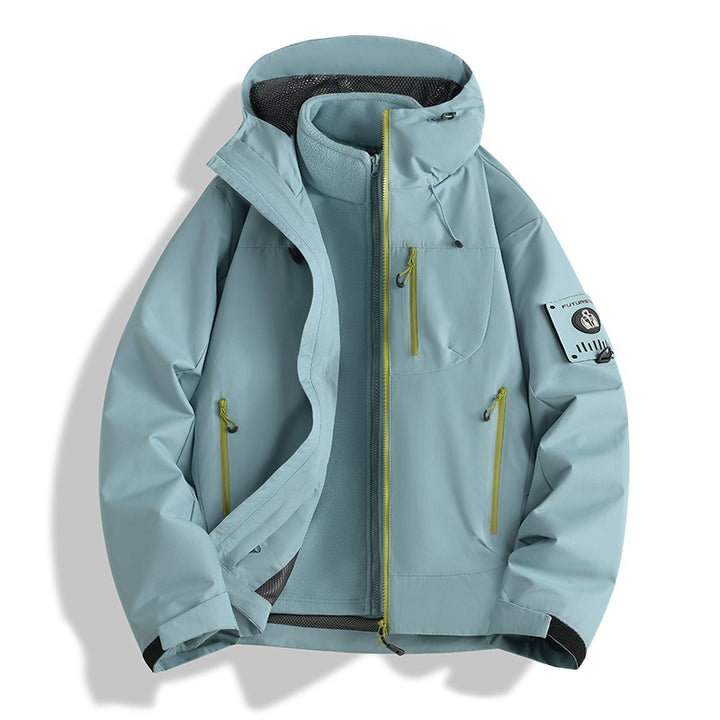 Herren Funktions-Softshelljacke mit abnehmbarem Fleece-Innenfutter Drune