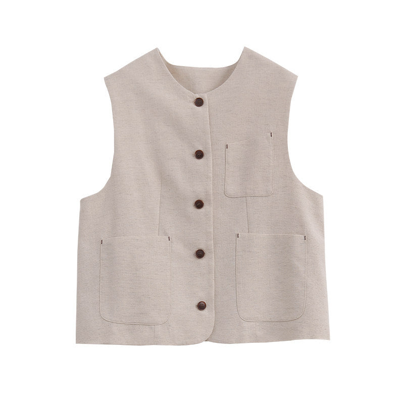 Damen Modische Weste Drune