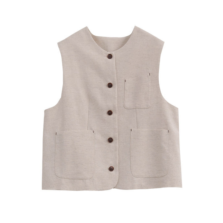 Damen Modische Weste Drune