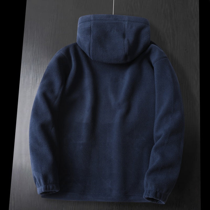Herren Fleecejacke mit hohem Kragen und praktischen Taschen Drune