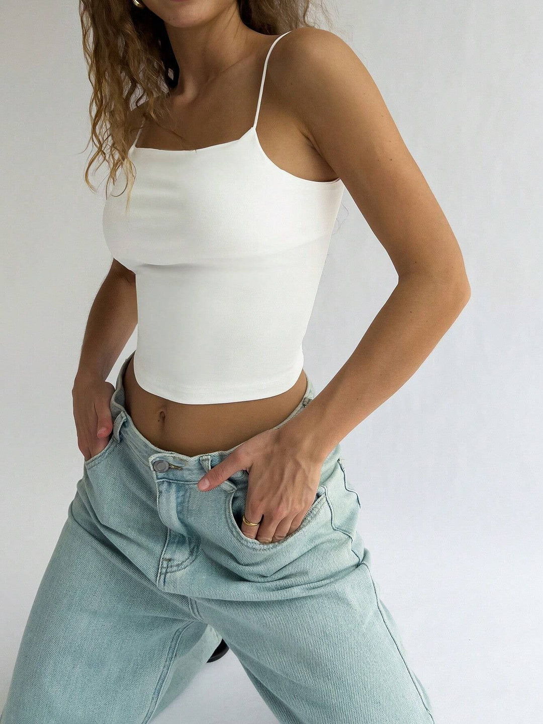 Damen ärmelloses Crop-Top Drune