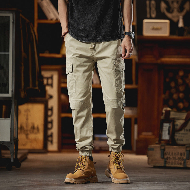 Herren Robuste Ripstop-Cargojogger mit ergonomischen Knieabnähern, Klett‑Klappen und verstellbarem Saum Drune