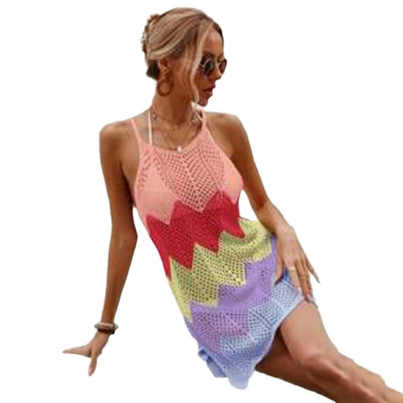 Damen modernes gehäkeltes Strandkleid Drune