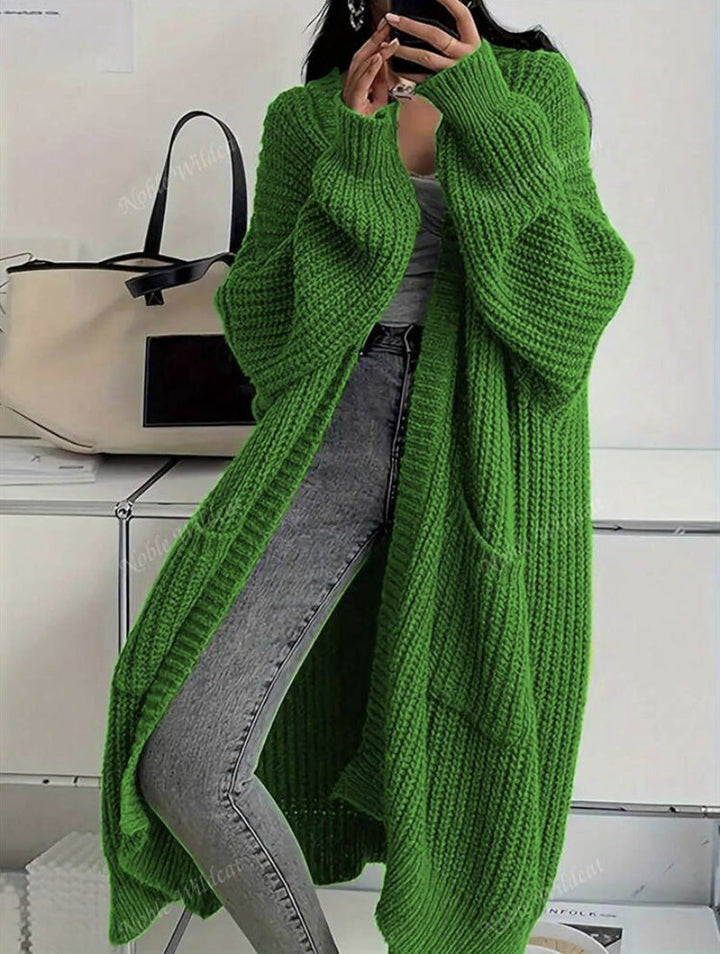 Damen Strickmantel im Oversized-Stil Drune