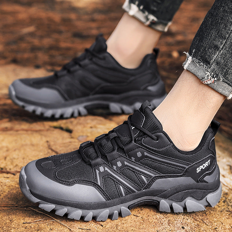 Herren nan robuster Trailtrekkingschuh mit wasserabweisender Membran, verstärkter Zehenkappe und griffiger Geländelaufsohle Drune