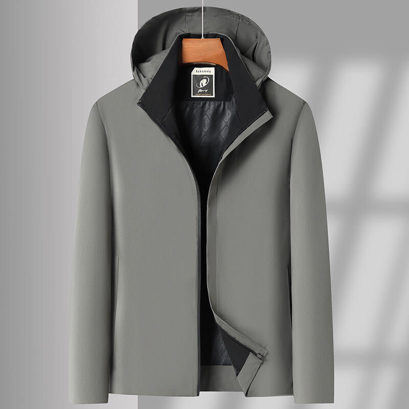 Herren Moderne Übergangsjacke mit hohem Kragen Drune