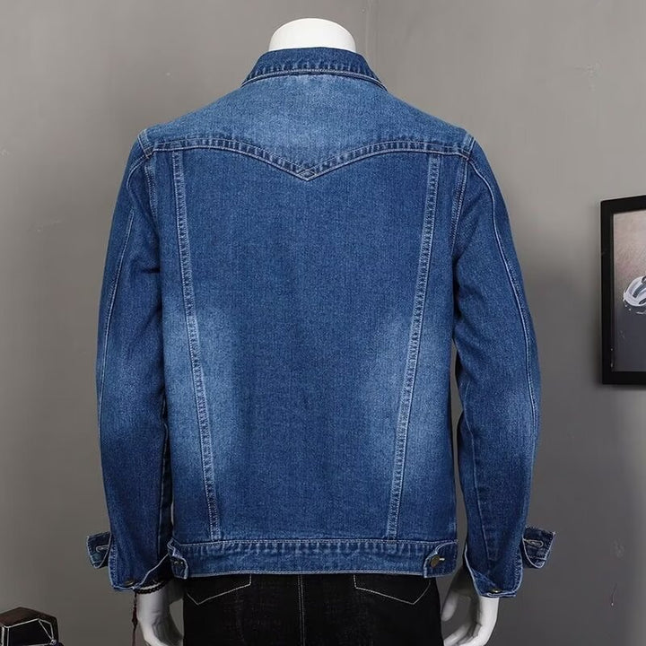 Herren Klassische Denimjacke mit modernen Details Drune