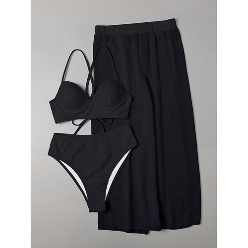 Damen Bikiniset mit elegantem Wickelrock Drune