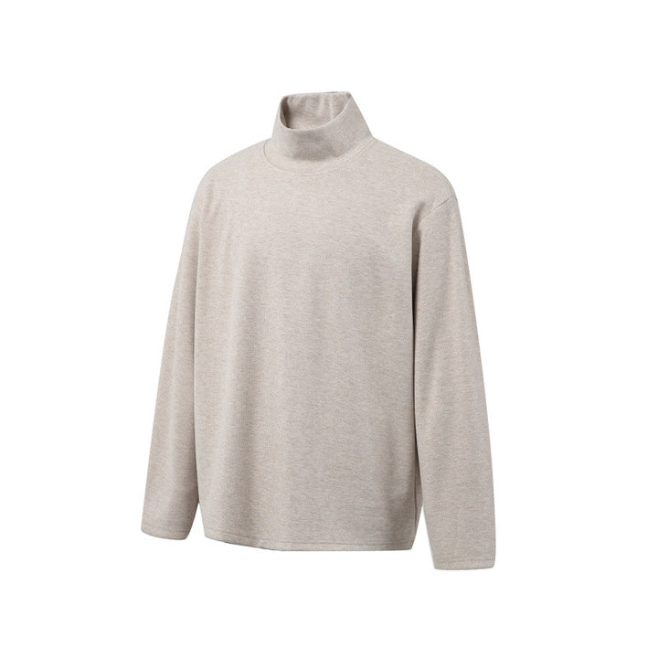 Unisex Boxy-Feinstrickpullover mit kurzem Polokragen und geradem Saum Drune