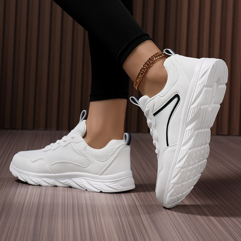 Damen Sportliche Sneakers mit atmungsaktiver Mesh-Oberfläche und stoßdämpfender Sohle Drune