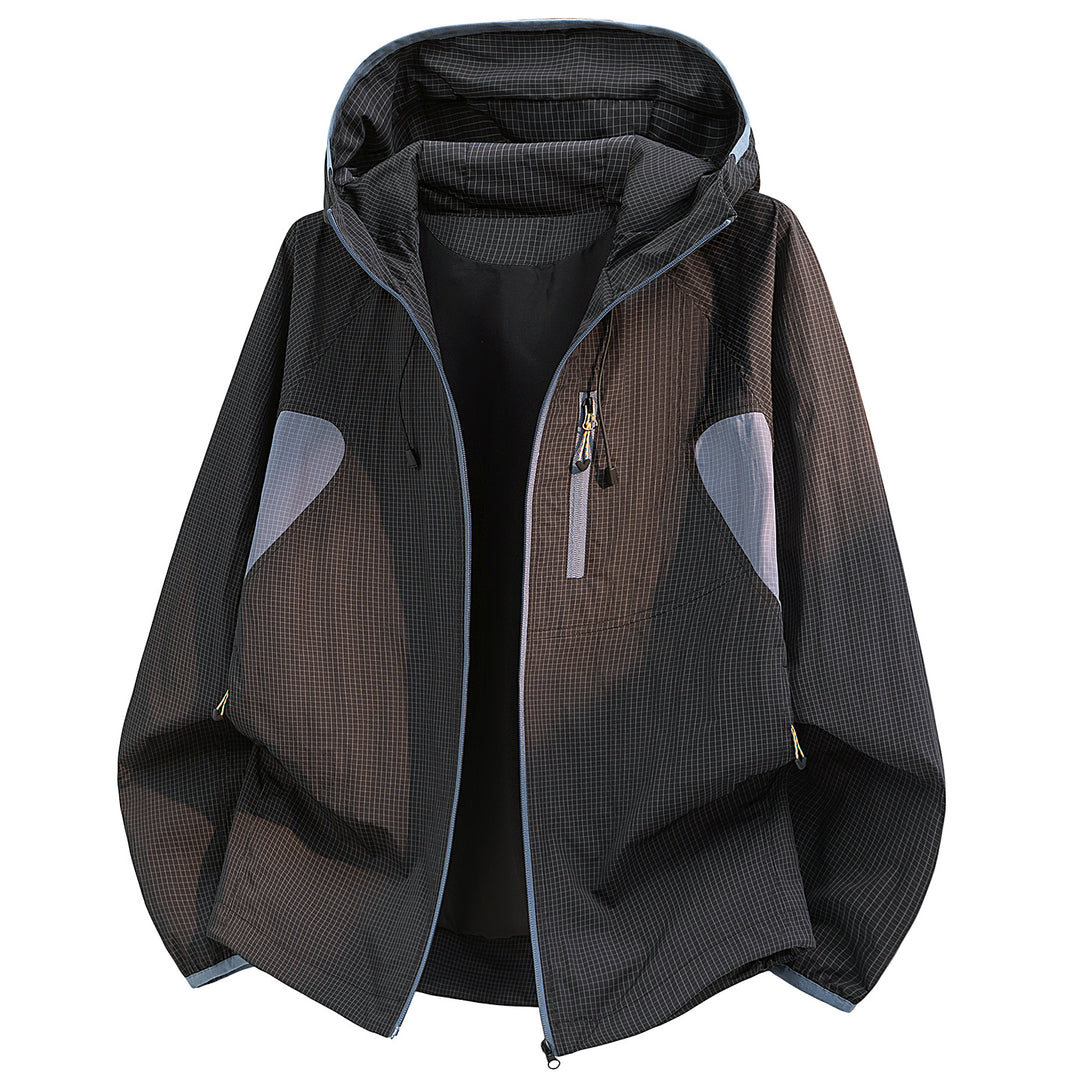 Herren Ultraleichte Funktionsjacke mit Kapuze Drune