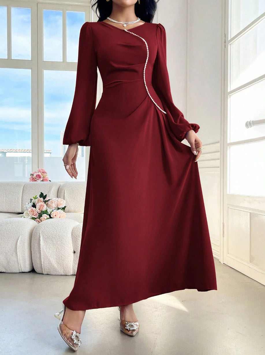 Damen Elegantes Maxikleid mit besonderem Ausschnitt Drune