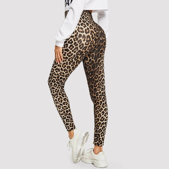 Damen Elegante Leggings im modischen Leopardenmuster Drune
