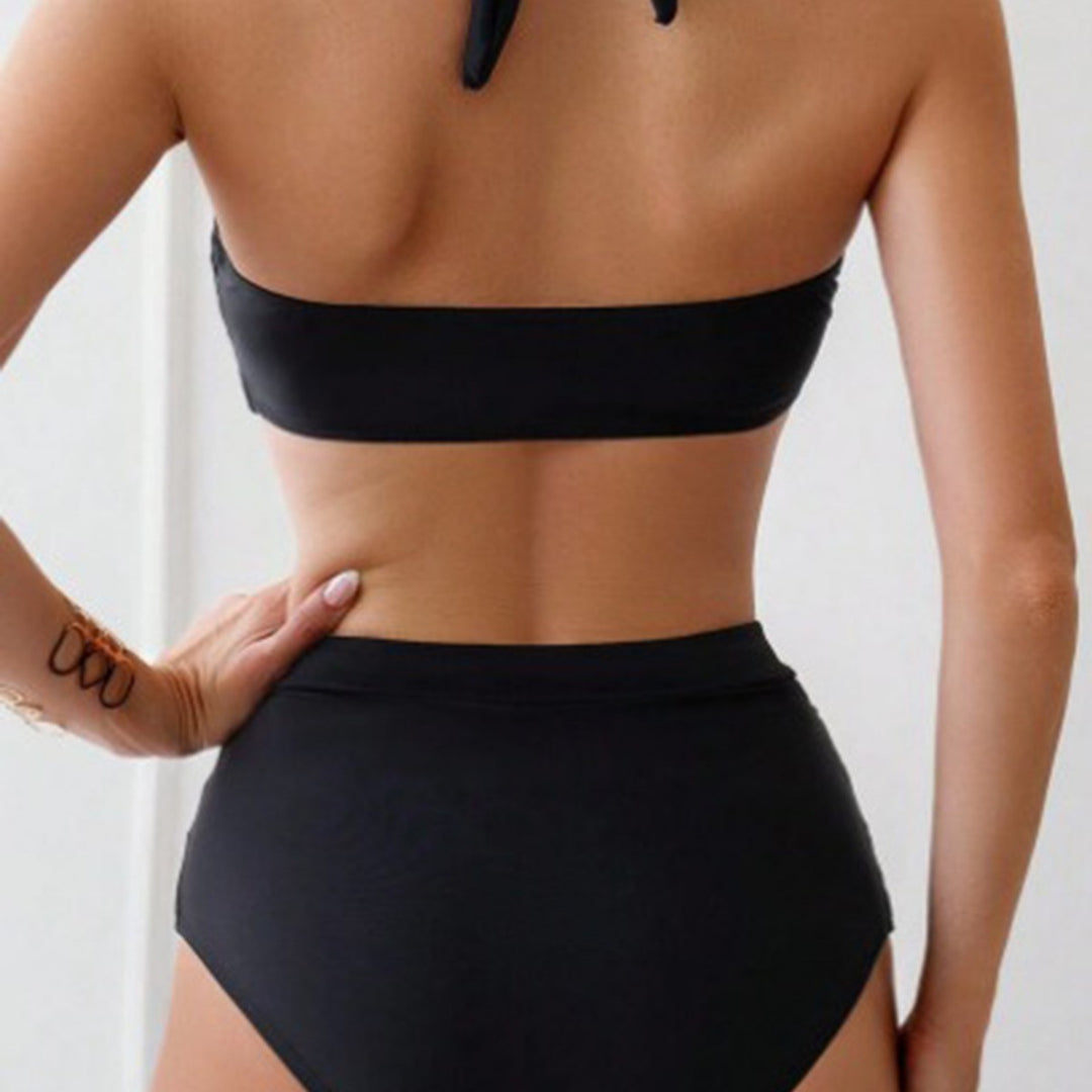 Damen Bikiniset mit eleganter Hochtaillierung und bequemen Trägern Drune