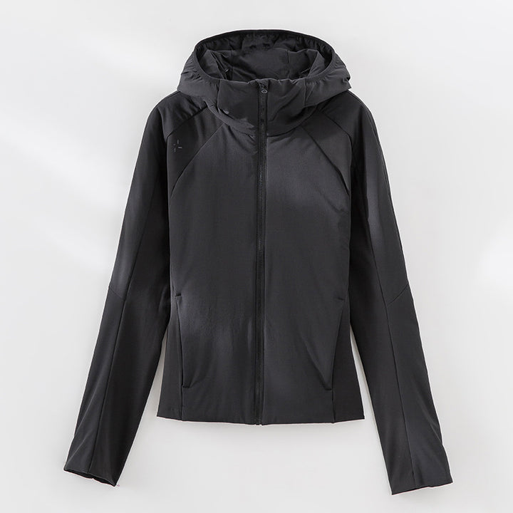 Damen Leichte Softshell-Jacke mit Kapuze, Raglanärmeln und taillierter Passform Drune