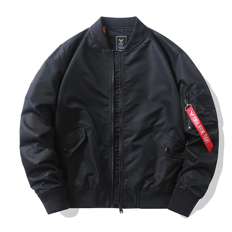 Herren Camouflage-Bomberjacke im Fliegerstil mit Mehrfach-Taschen und Strickbündchen Drune