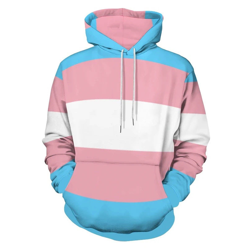 Damen Trendiger Kapuzenpullover mit kreativen Farbverlauf Drune