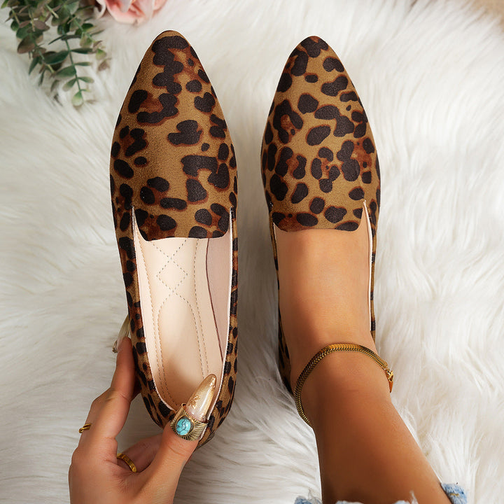 Damen Ballerinas im modernen Leopardenmuster Drune
