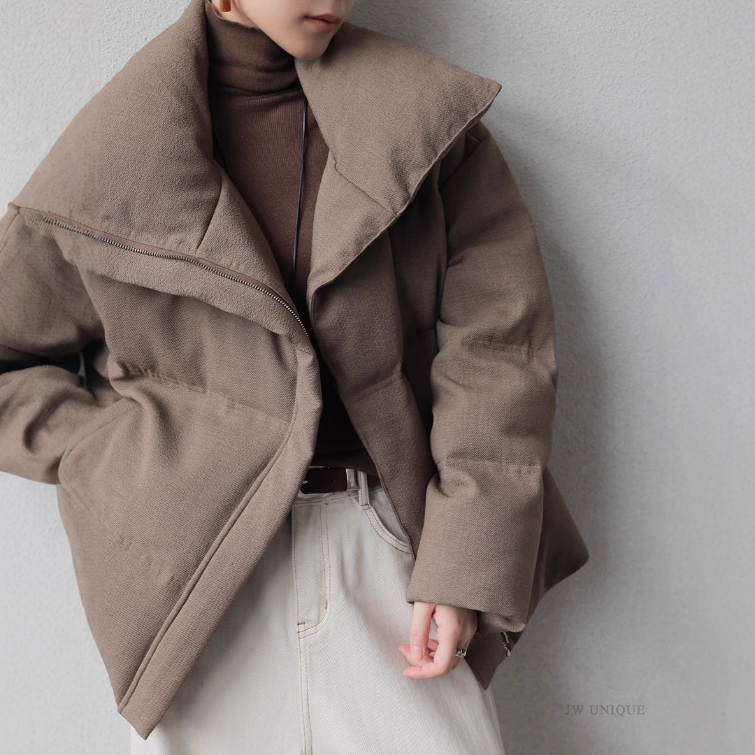 Damen Modischer Oversized Daunenjacke Drune