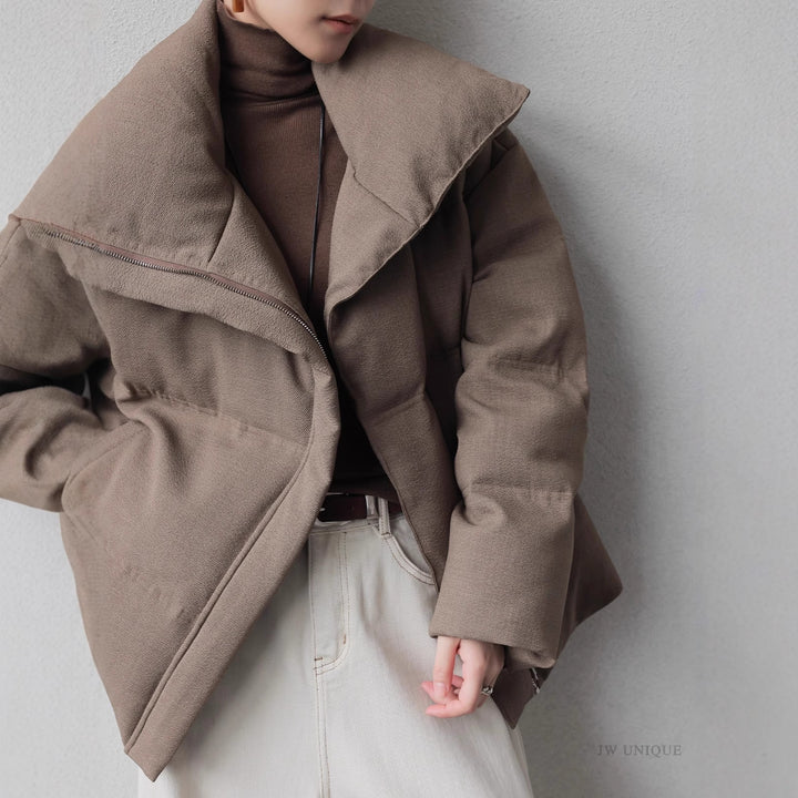 Damen Modischer Oversized Daunenjacke Drune