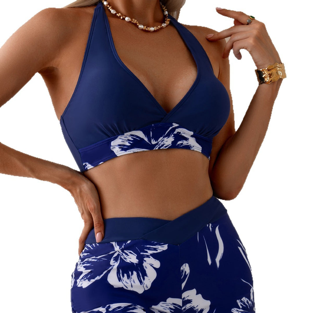 Damen Sportliches Bikini-Set mit blumigen Akzenten Drune
