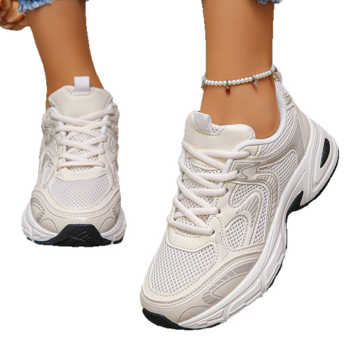Damen Sportliche Sneakers mit atmungsaktivem Netzdesign und dämpfender Sohle Drune
