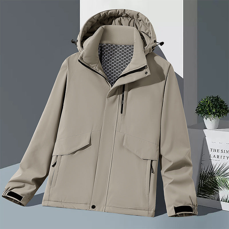 Herren Wetterfeste technische Jacke Drune