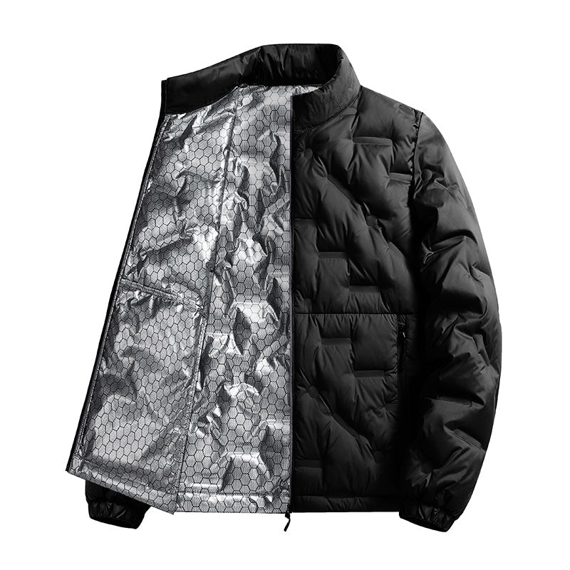 Herren Leichte gesteppte Thermojacke mit Stehkragen und Reißverschlusstaschen Drune