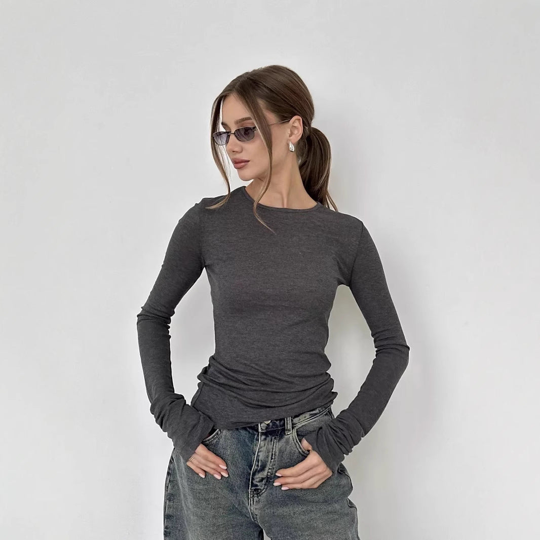 Damen Langarm T-Shirt mit Daumenlöchern Drune