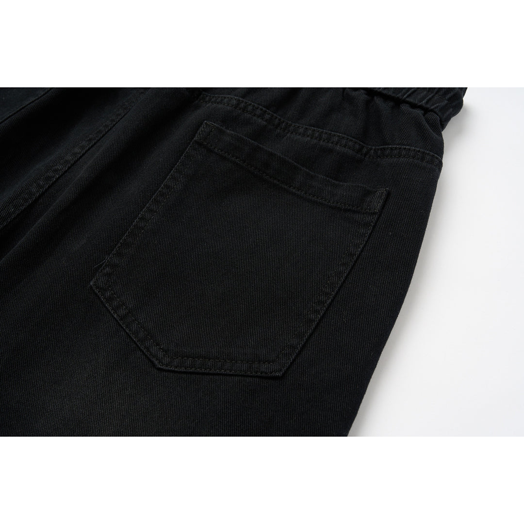 Damen Weite Relaxed-Hose mit elastischem Bund, Kordelzug und Eingrifftaschen Drune