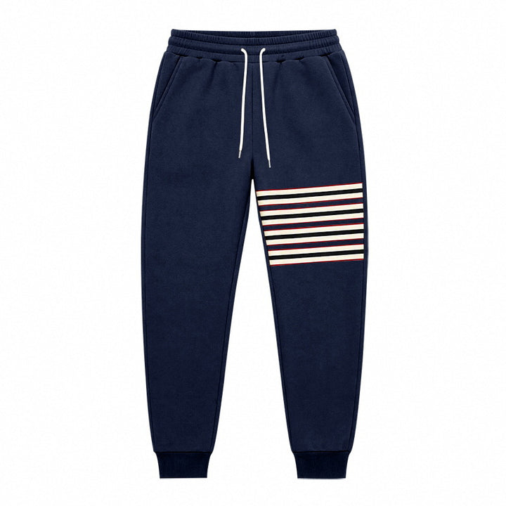 Herren Sportliche Jogginghose mit seitlichem Streifenpanel und Kordelzug Drune