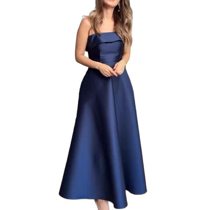 Damen Elegantes Abendkleid mit schulterfreiem Design und voluminösem Rock Drune