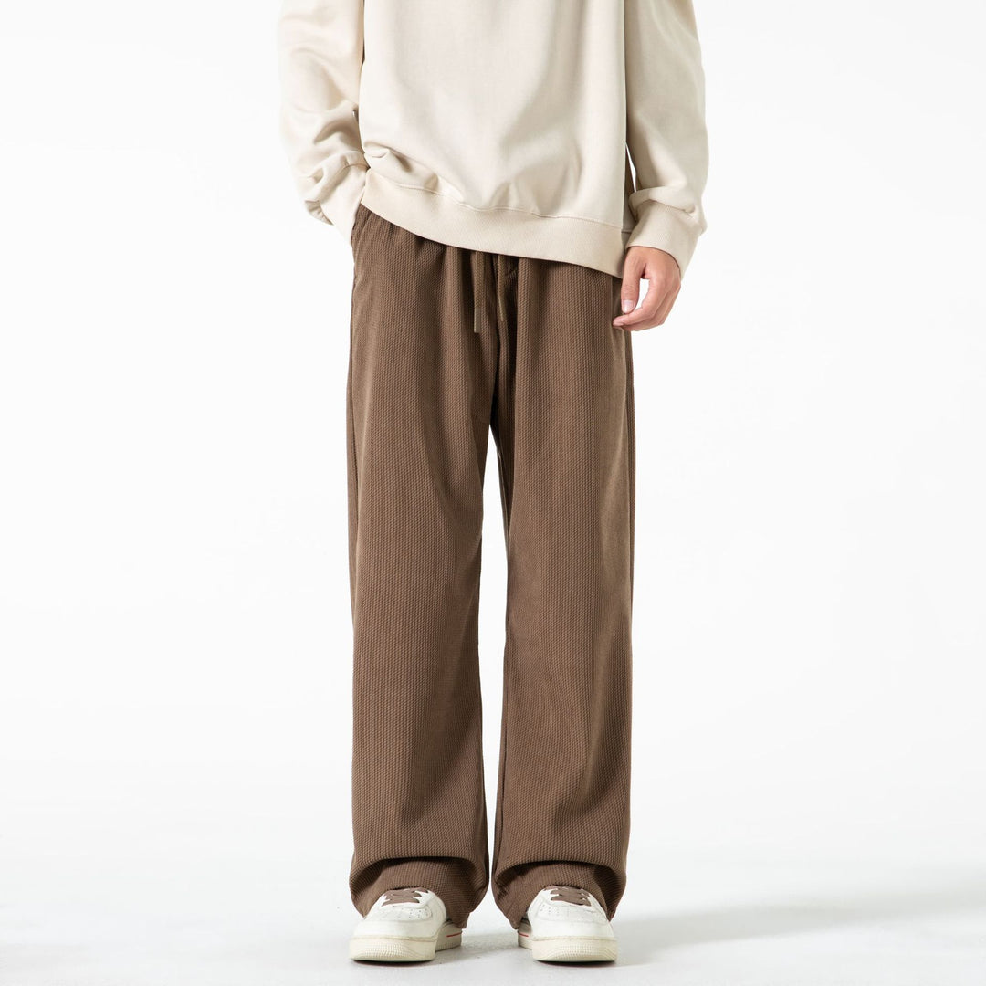 Damen Breit geschnittene Cordhose mit Tunnelzugbund und nachhaltigem Baumwollmix Drune
