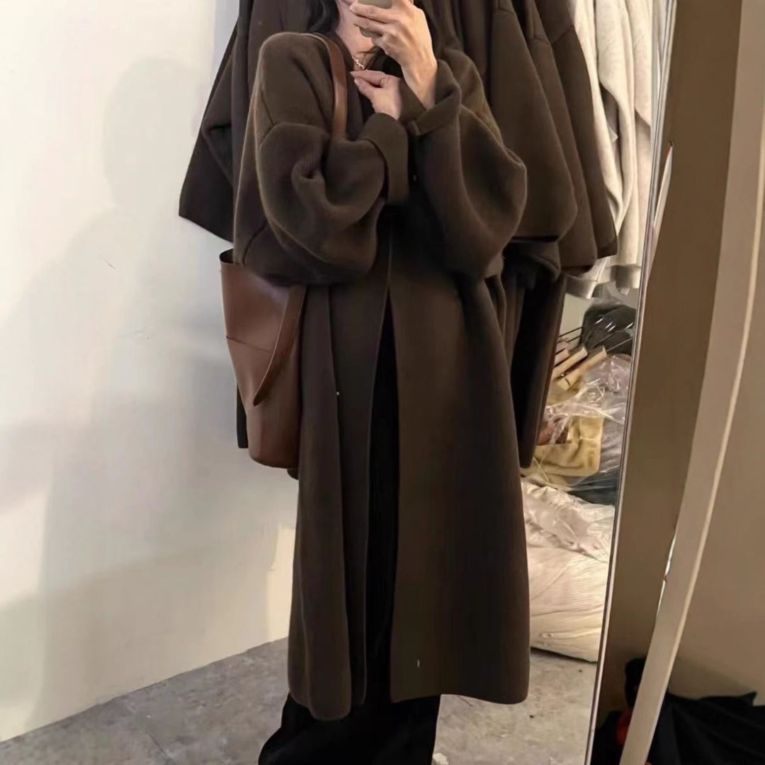 Damen Elegante und warme Oversized-Strickjacke Drune