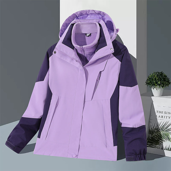 Herren winddichte Softshelljacke mit integriertem Microfleece-Innenlayer und verstellbarer Kapuze Drune