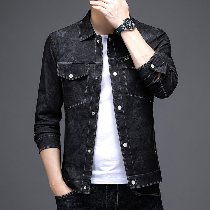 Herren Jeansjacke mit modischem Schnitt und praktischen Taschen Drune