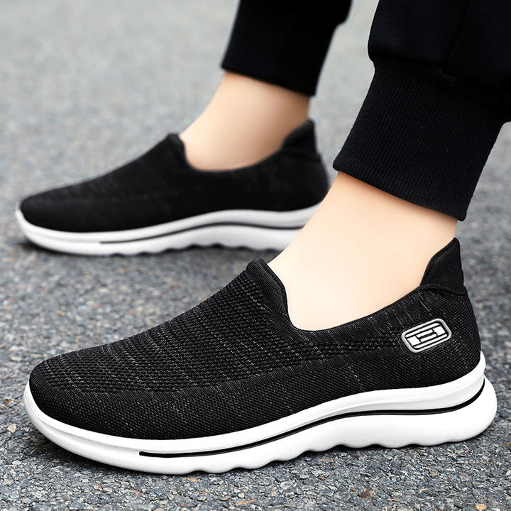 Damen nan Strick-Slip-On Komfortsneaker mit herausnehmbarem Memory-Fußbett und stoßdämpfender EVA-Zwischensohle Drune
