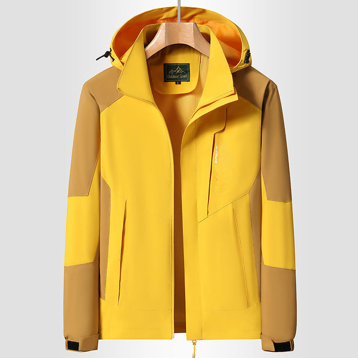 Damen Kapuzen-Softshelljacke wind- und wasserabweisend atmungsaktiv Drune
