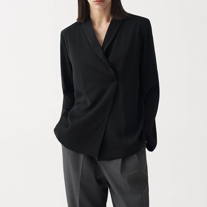 Damen Modischer Blazer mit modernem Schnitt Drune
