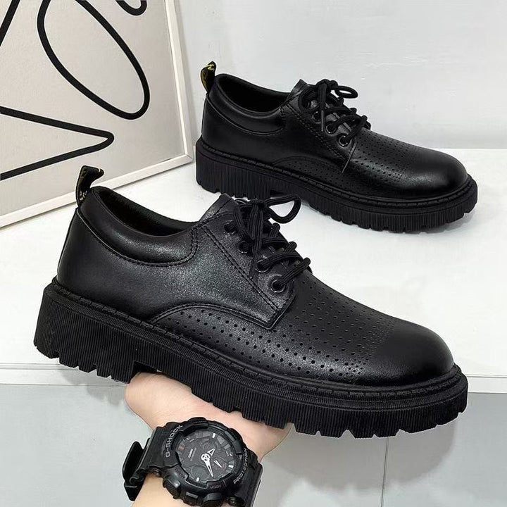 Herren Modische Schnürschuhe mit Robustem Profil Drune