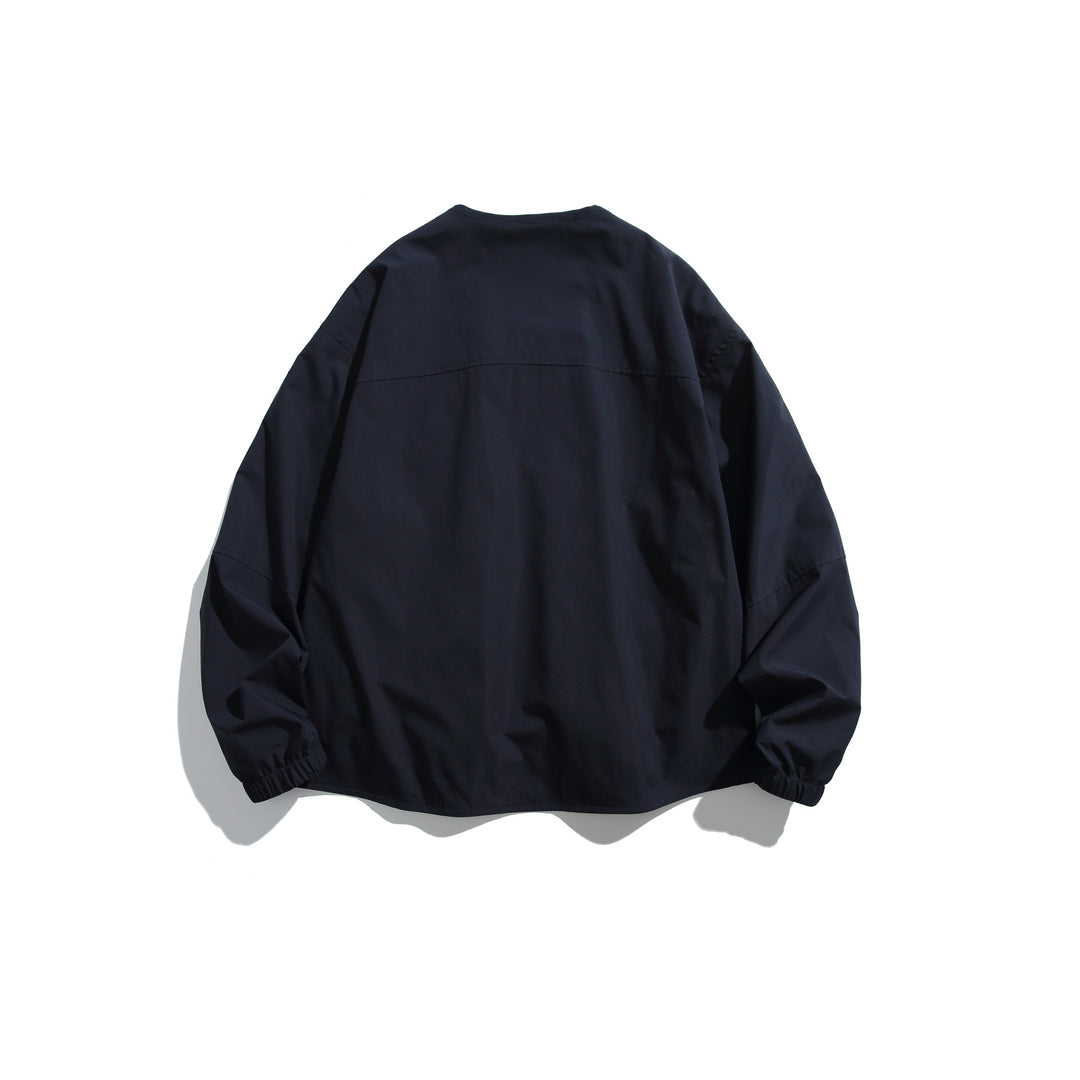 Herren Kurzblouson mit V‑Ausschnitt, zweiwege Reißverschlüssen und Utility‑Taschen Drune