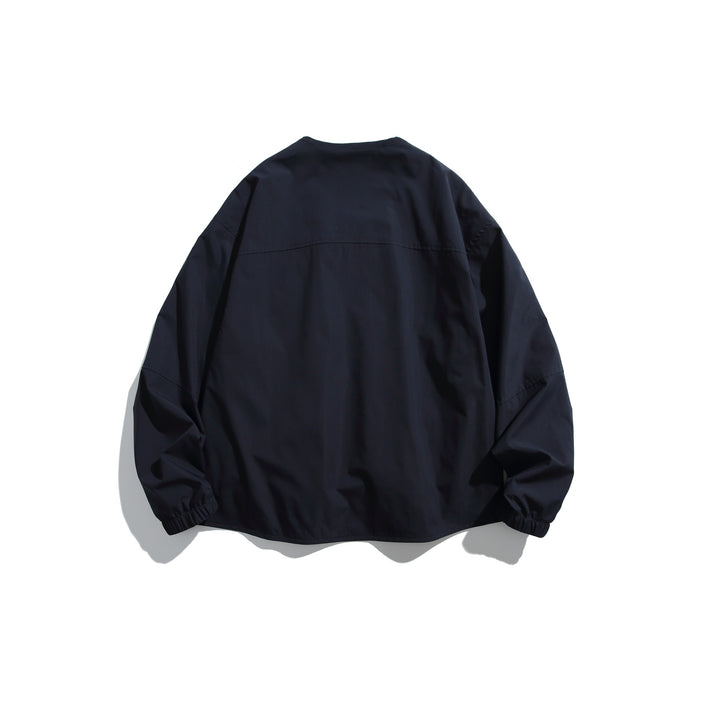 Herren Kurzblouson mit V‑Ausschnitt, zweiwege Reißverschlüssen und Utility‑Taschen Drune