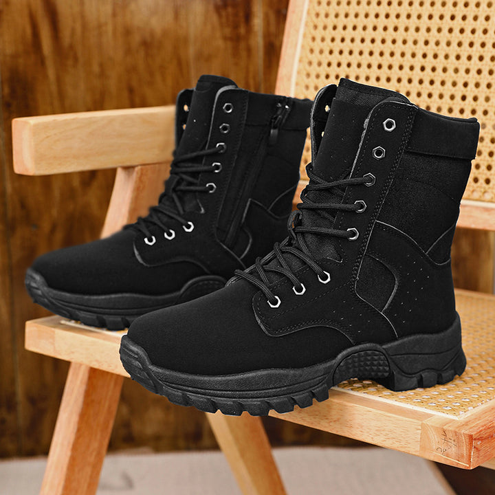 Herren Knöchelhohe Kampfstiefel mit Cordura‑Mix, verstärkter Schutzkappe und stoßdämpfender Mehrzonen‑Sohle Drune