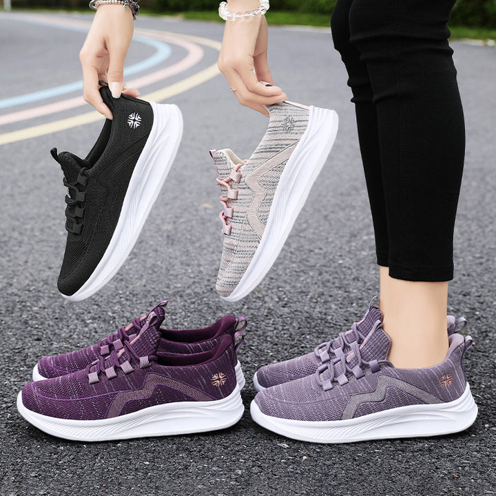 Damen nan sportliche Strick-Sneaker mit nahtlosem Sockenschaft und reaktiver EVA-Zwischensohle Drune