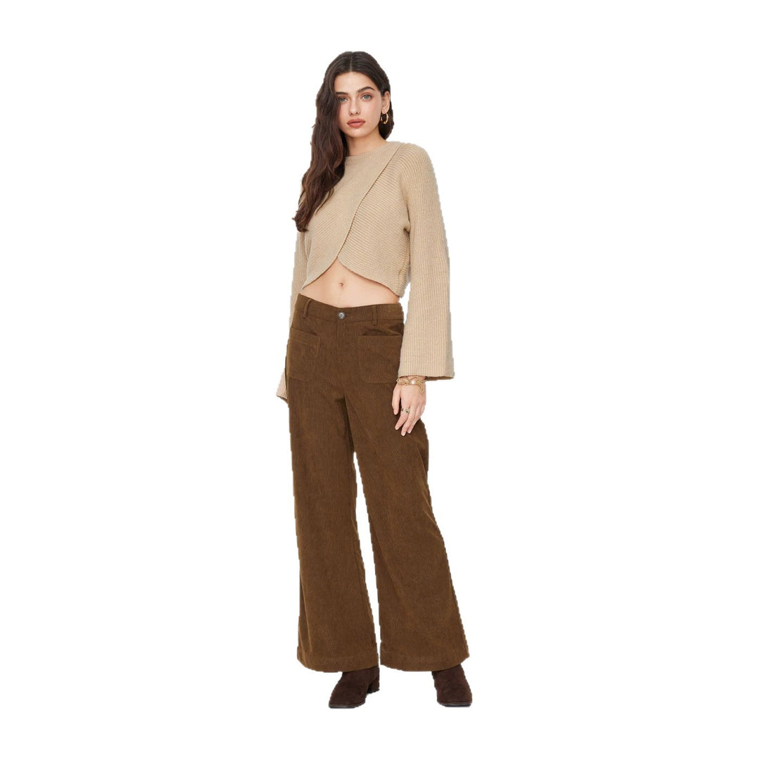 Damen Weit geschnittene Cordhose Drune
