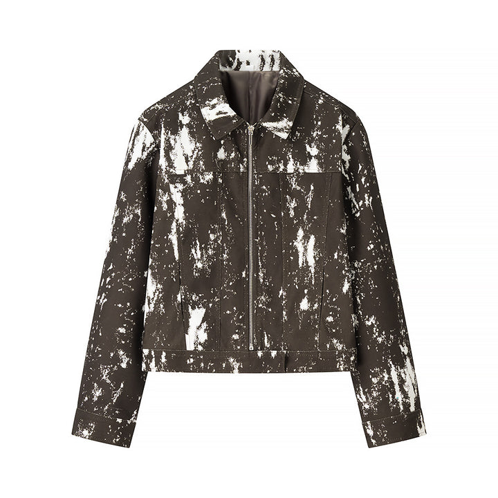 Damen lässige Utility-Jacke mit auffälligem Farbdesign Drune