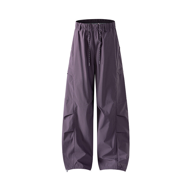 Herren Tech-Cargo-Hose aus wind- und wasserabweisendem Nylon mit elastischem Bund & Multifunktionstaschen Drune